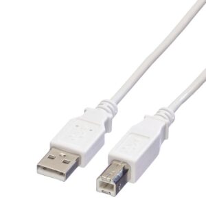 OEM USB 2.0 prepojovací A-B 2m biely